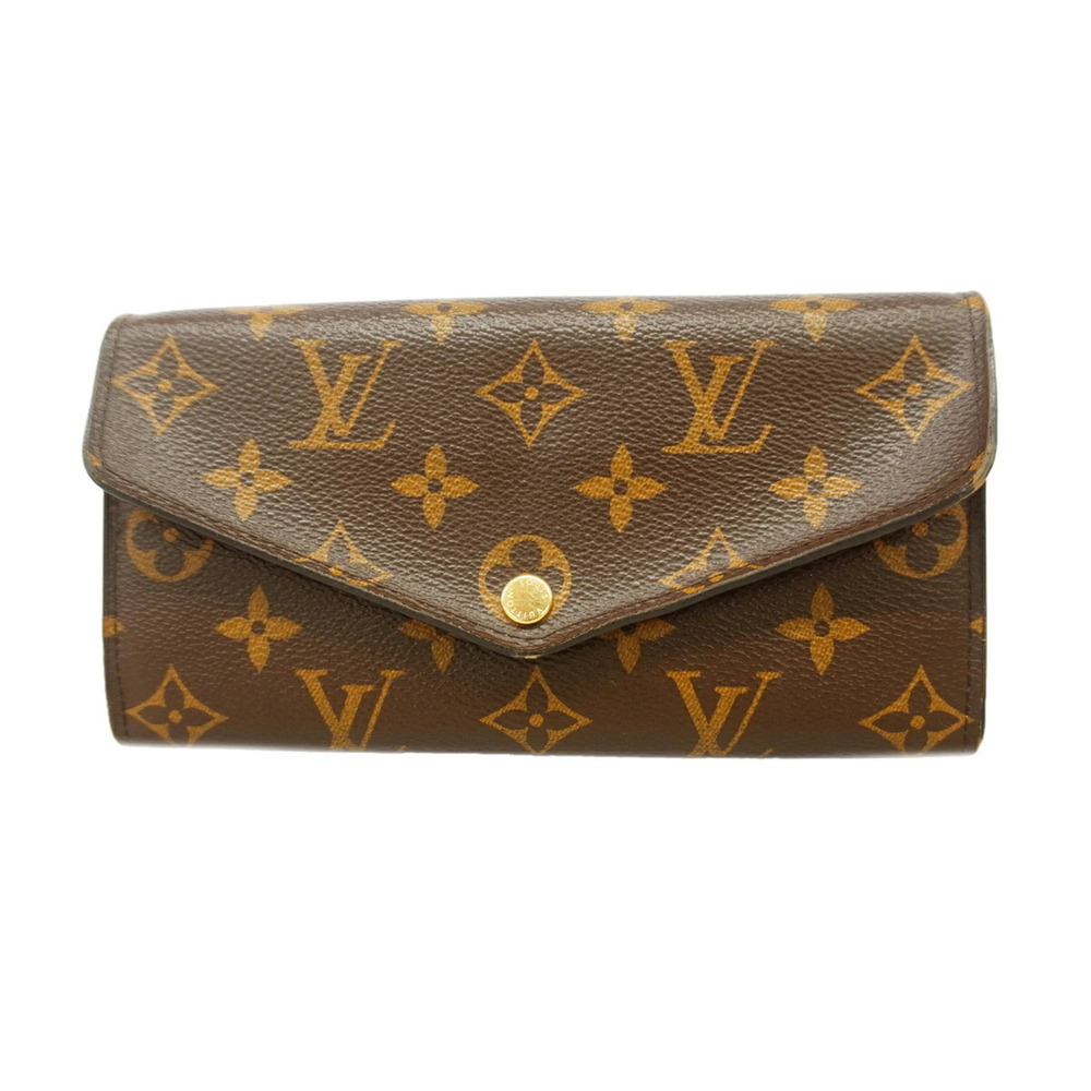 Louis Vuitton Monogram Portefeuille Sarah Long Wallet M62235 Rose Ballerine W...